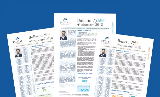 SCPI PERIAL : les Bulletins du quatrième trimestre 2018 SCPI PERIAL : les Bulletins du quatrième trimestre 2018