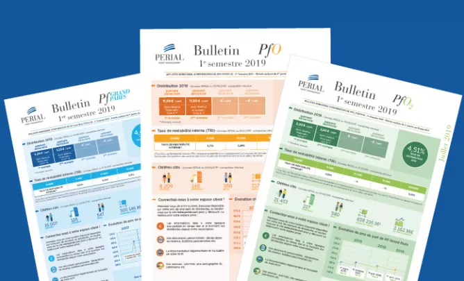 SCPI PERIAL : les Bulletins du premier semestre 2019 SCPI PERIAL : les Bulletins du premier semestre 2019