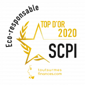 Top d'Or 2020 SCPI Eco-responsable pour la SCPI PFO2