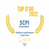 Top d'or 2022 - Meilleures Performances long terme - SCPI Bureaux 