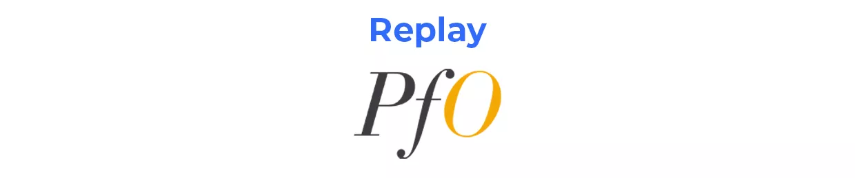 Replay PFO Webinaire