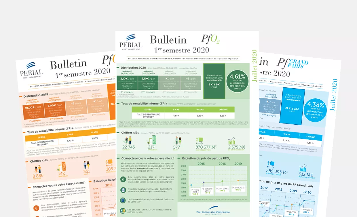 Bulletin SCPI PERIAL AM 1er semestre 2020 Bulletin SCPI PERIAL AM 1er semestre 2020